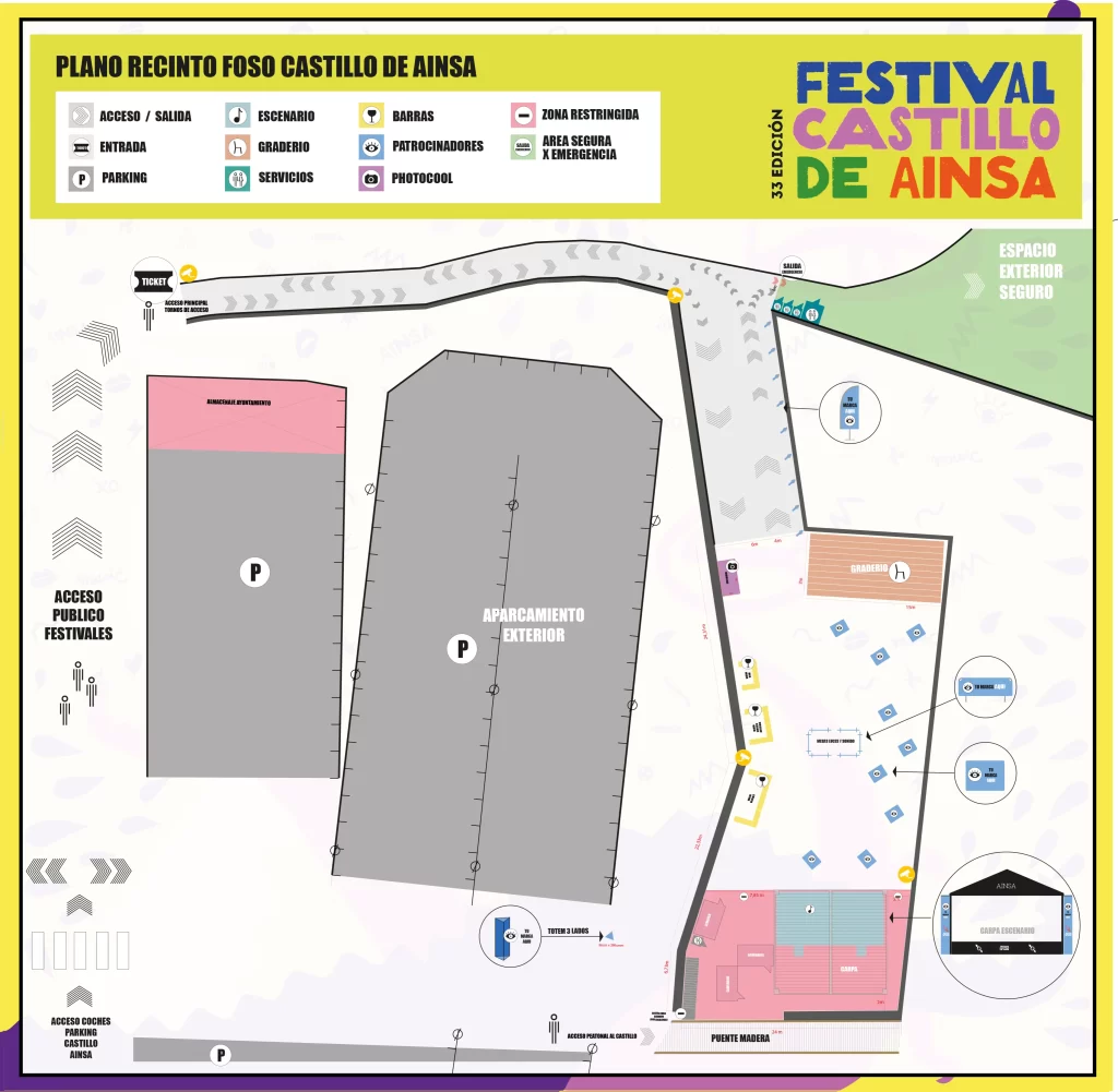 diseño gráfico Festival castillo Ainsa