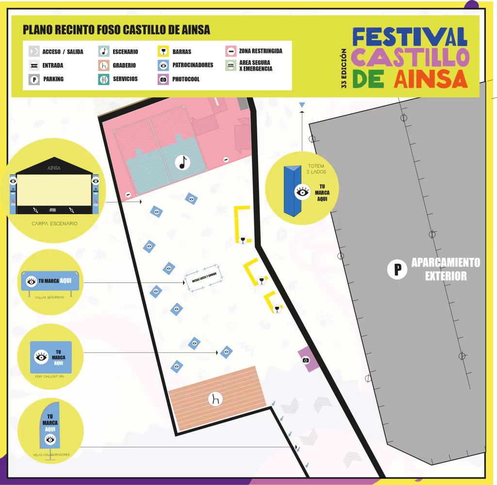 diseño Festival castillo Ainsa