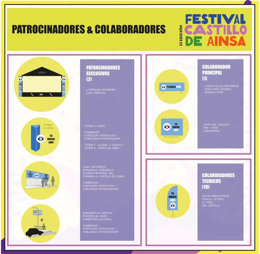 diseño gráfico Festival castillo de Ainsa
