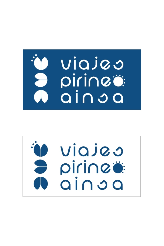 logotipos viajes Pirineo Ainsa by Paradise Design Studio