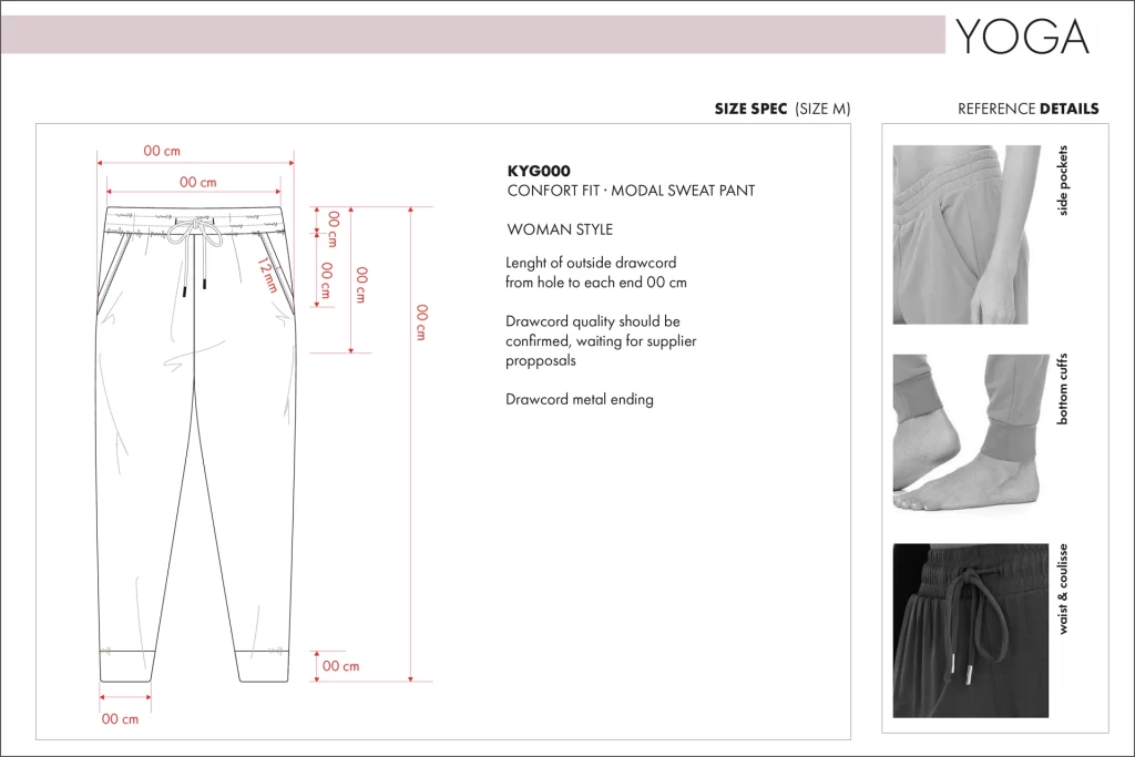 diseño colecciones moda pantalón